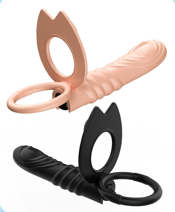 Dual Penetration Anal Vibrator and Cock Ring