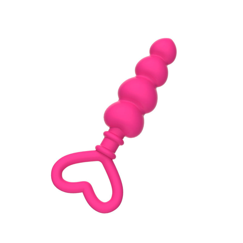 Silicone Heart Anal Beads