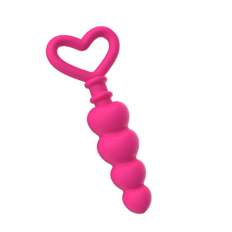 Silicone Heart Anal Beads