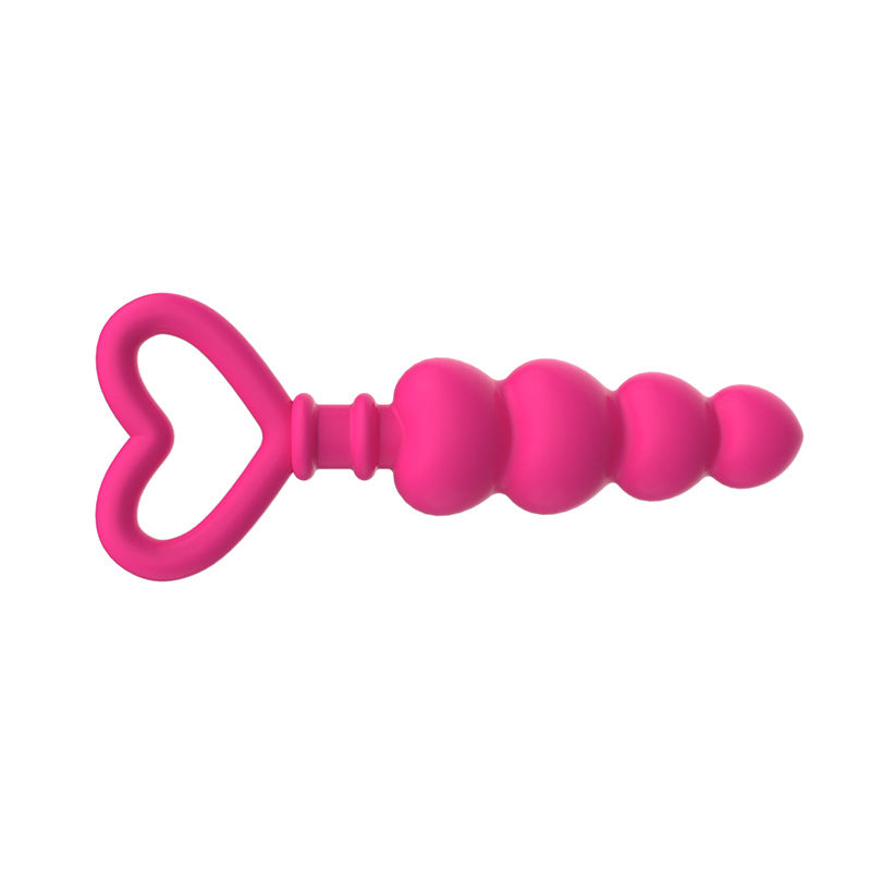 Silicone Heart Anal Beads