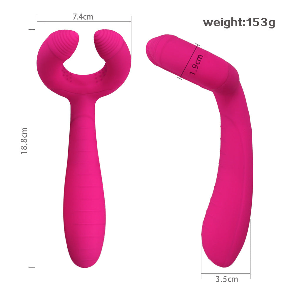 Couples Sex Toy Double Ended Vibrator Penis and Penetration