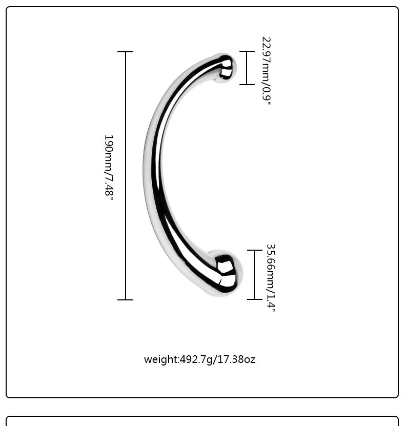 Deluxe Double Ended Stainless Steel Anal Hook