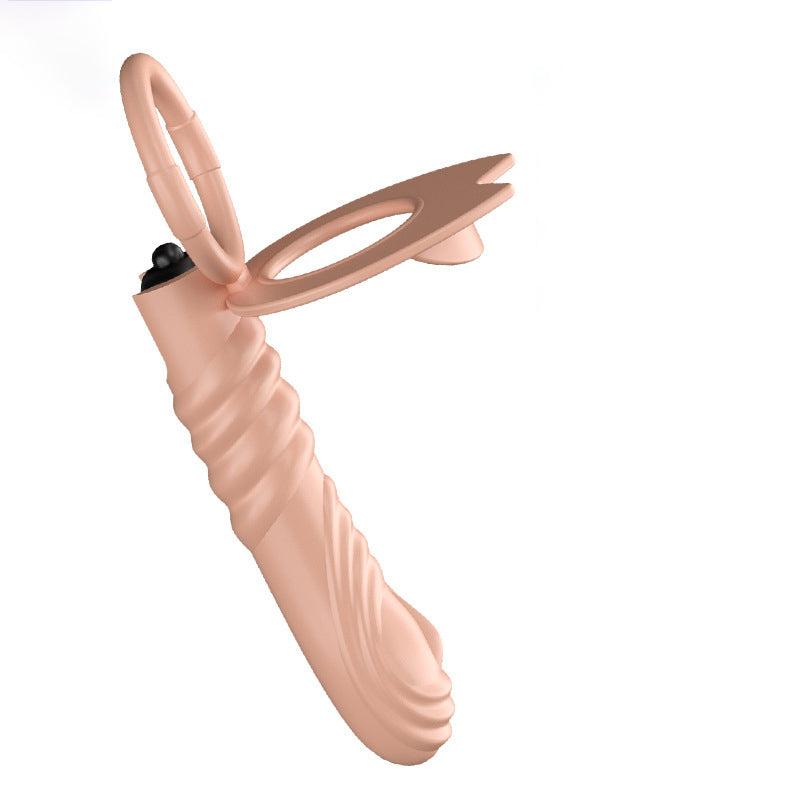 Dual Penetration Anal Vibrator and Cock Ring