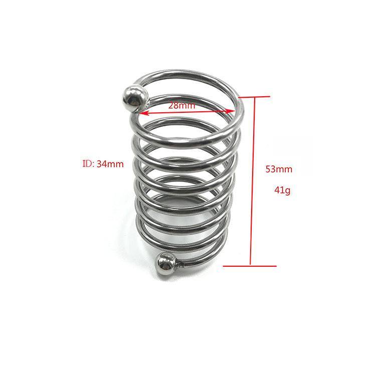 Spiral Stainless Steel Cock Ring