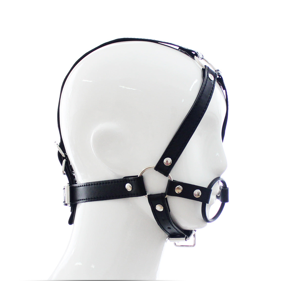 Bondage O-Ring Gag Head Harness