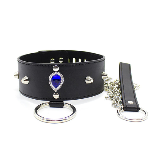 Royal Secret Faux Leather Collar and Lead