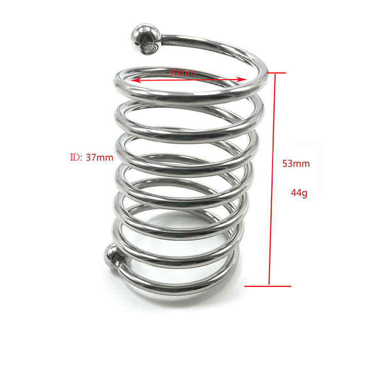 Spiral Stainless Steel Cock Ring