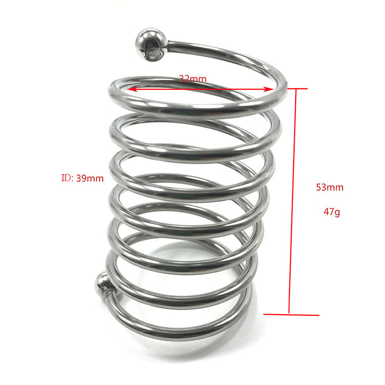 Spiral Stainless Steel Cock Ring