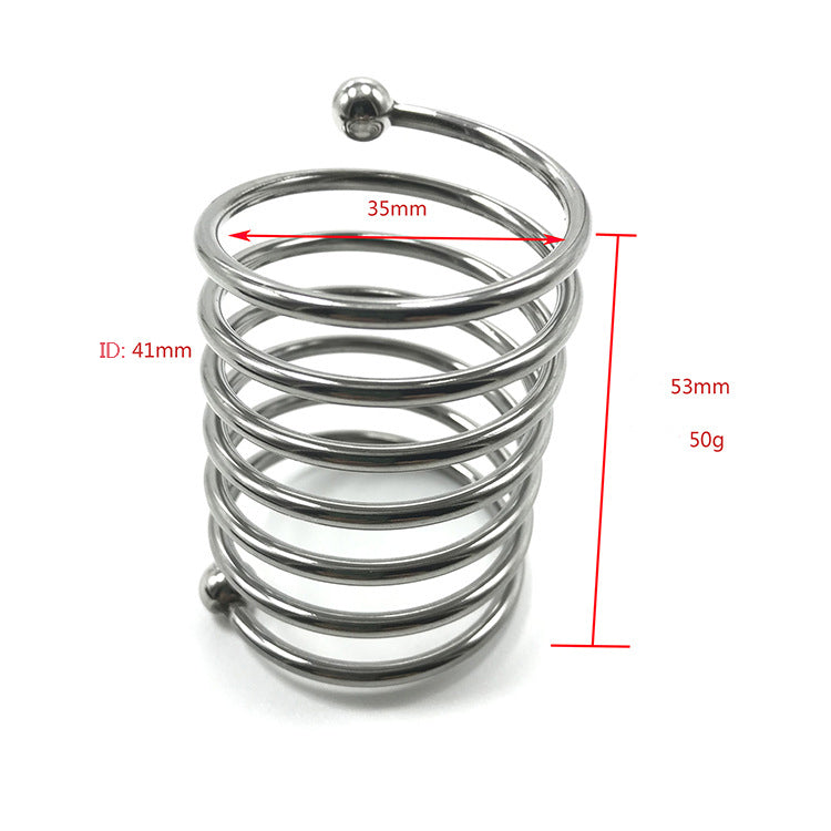 Spiral Stainless Steel Cock Ring