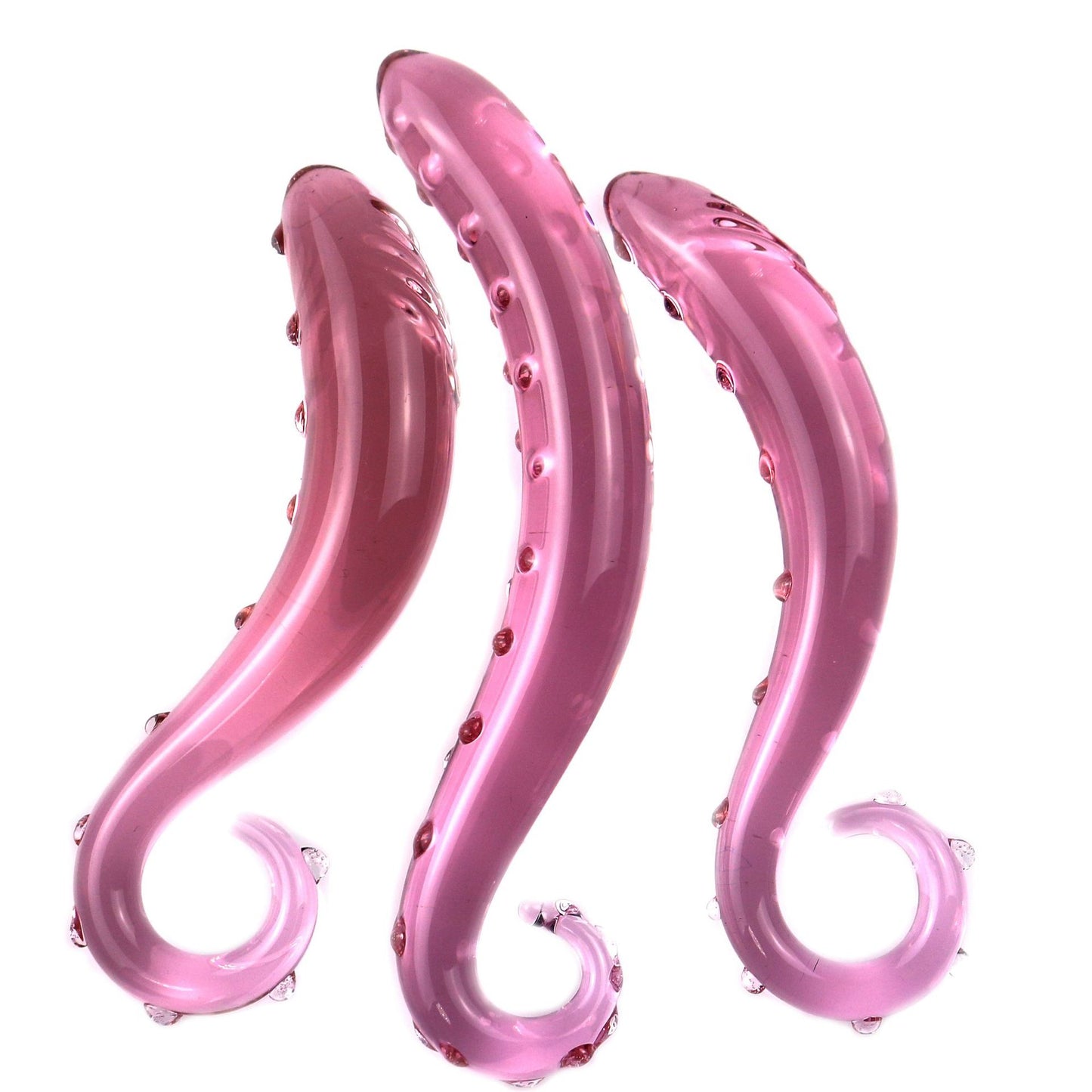 Monster Octopus Pink Glass Dildos