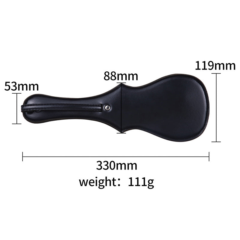 Beautifully Bound Black Faux Leather Paddle