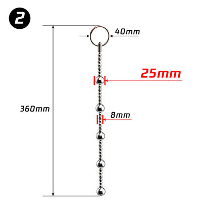 Stainless Steel Urethral Sounding Plug
