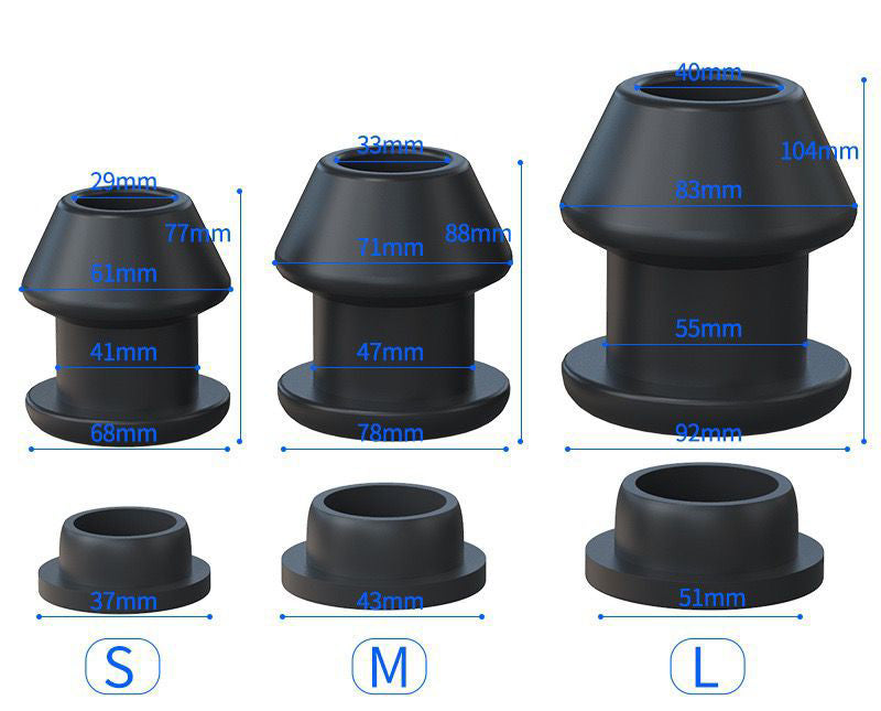 Gaping Hole Black Monster Butt Plug