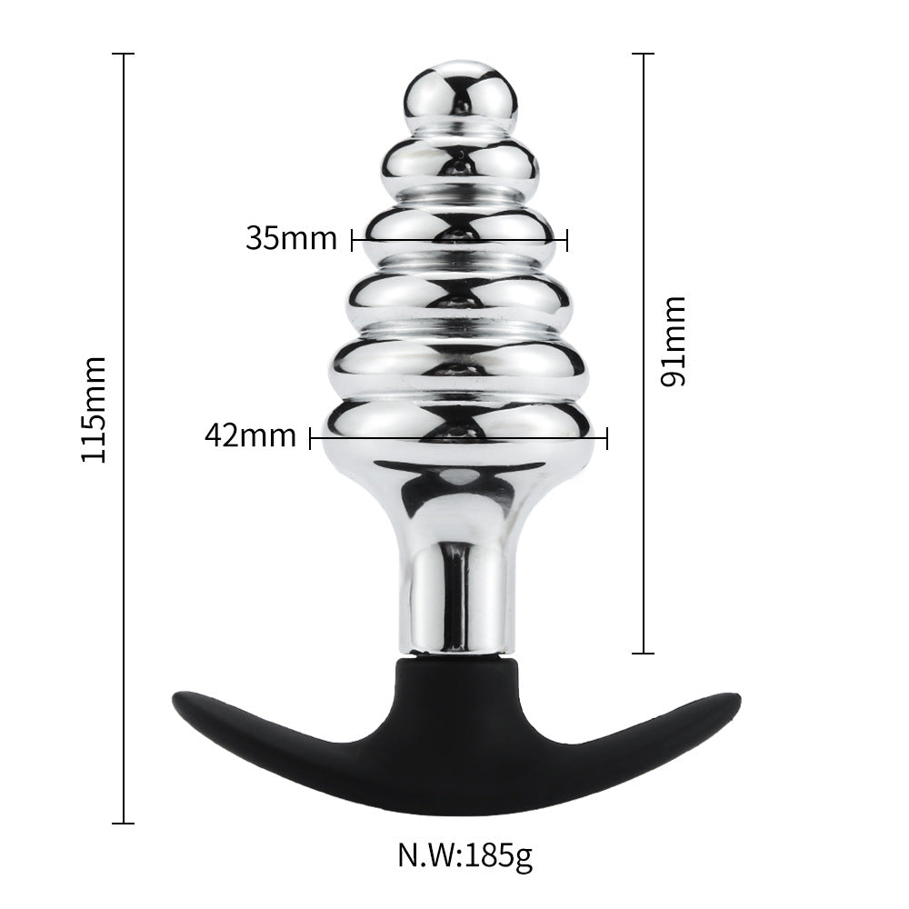 Twister Anal Bead Stainless Steel Butt Plug