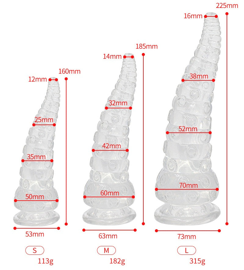 Octopussy Monster Tentacle Swirl Dildo Butt Plug