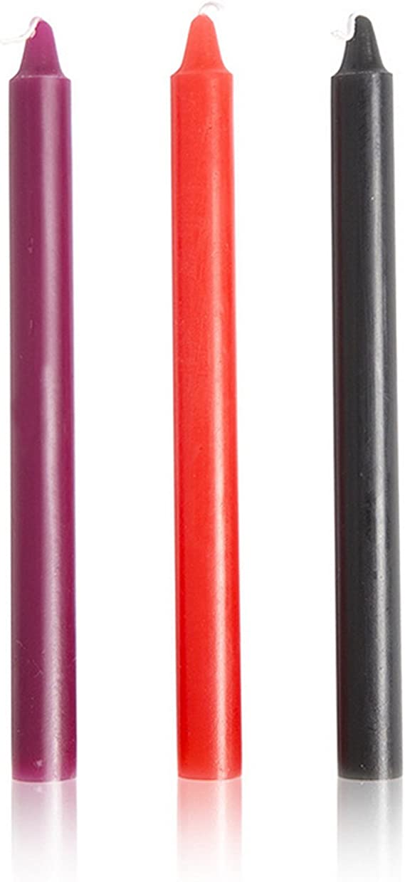 Temperature Play Fetish Body Candles - 3 Pack