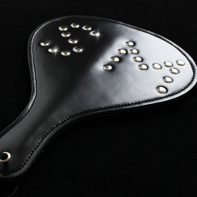Faux Leather Spanking Paddle with 'SM' Motif