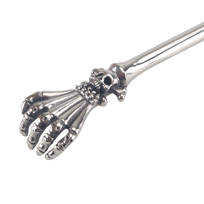 Stainless Steel Sculls Hand Ribbed Urethral Sound