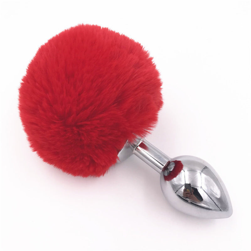 Faux Fur Bunny Tail Butt Plug