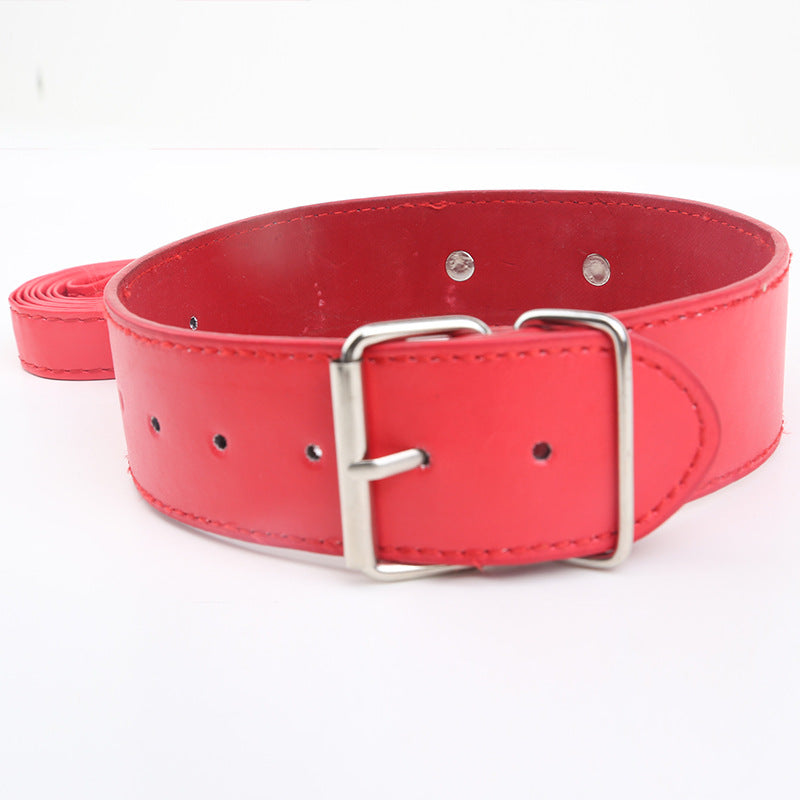 Chunky Faux Leather Neck Collar