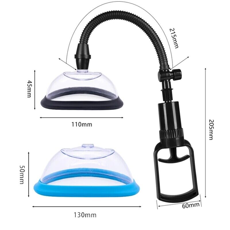 Pussy Pump for Vaginal and Clitoral Sensation - Multi Size Cups