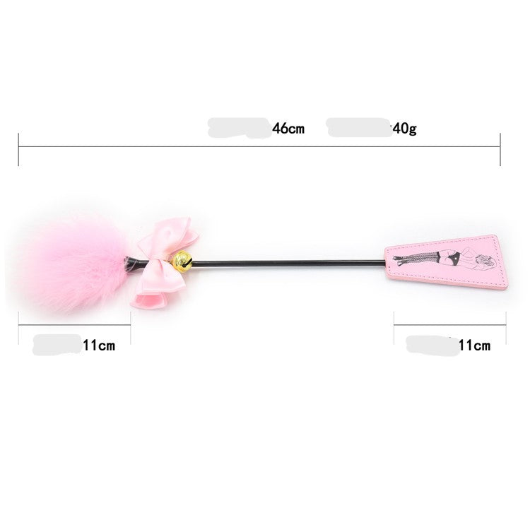 Pink Feather Tickler and Mistress Spanking Crop