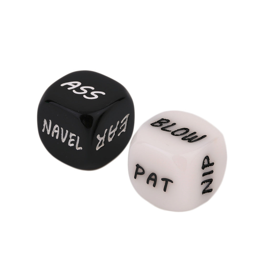 Black and White Sexual Position Dice Set