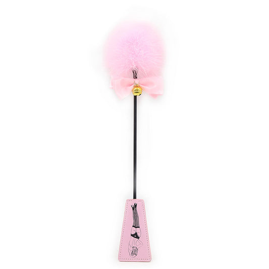 Pink Feather Tickler and Mistress Spanking Crop