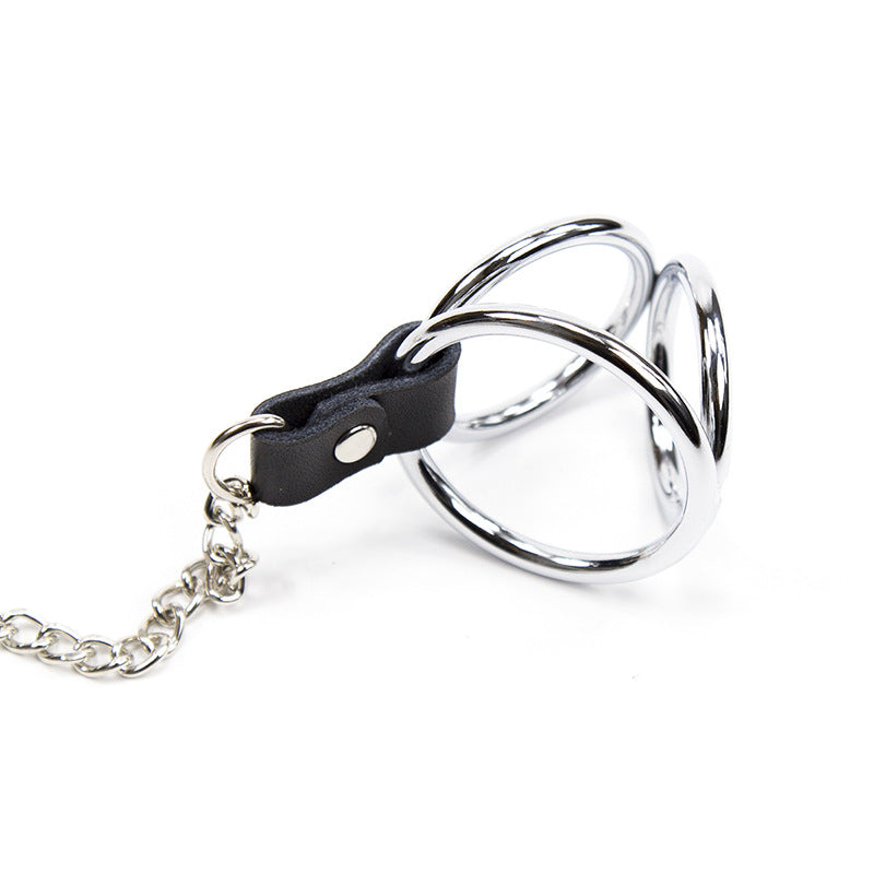 Nipple Clamps with a Chained Cock Ring