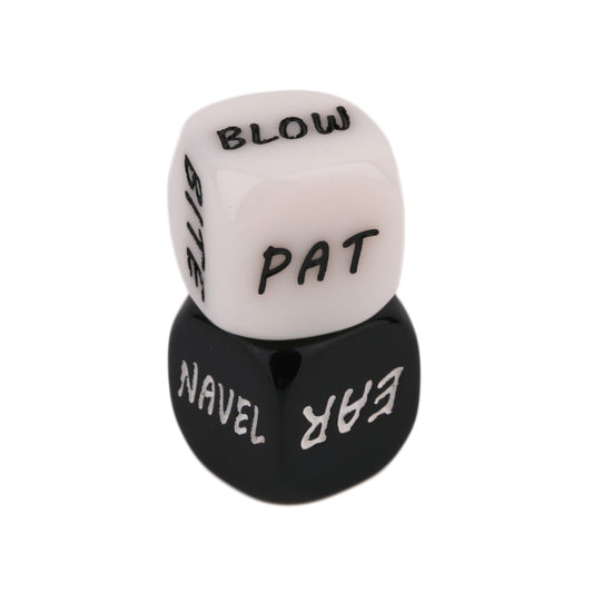 Black and White Sexual Position Dice Set
