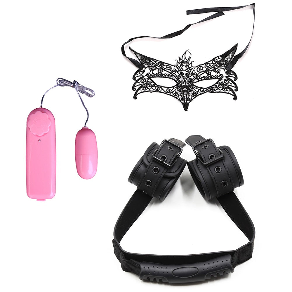 Lacey Eye Mask Vibrating Bondage Kit
