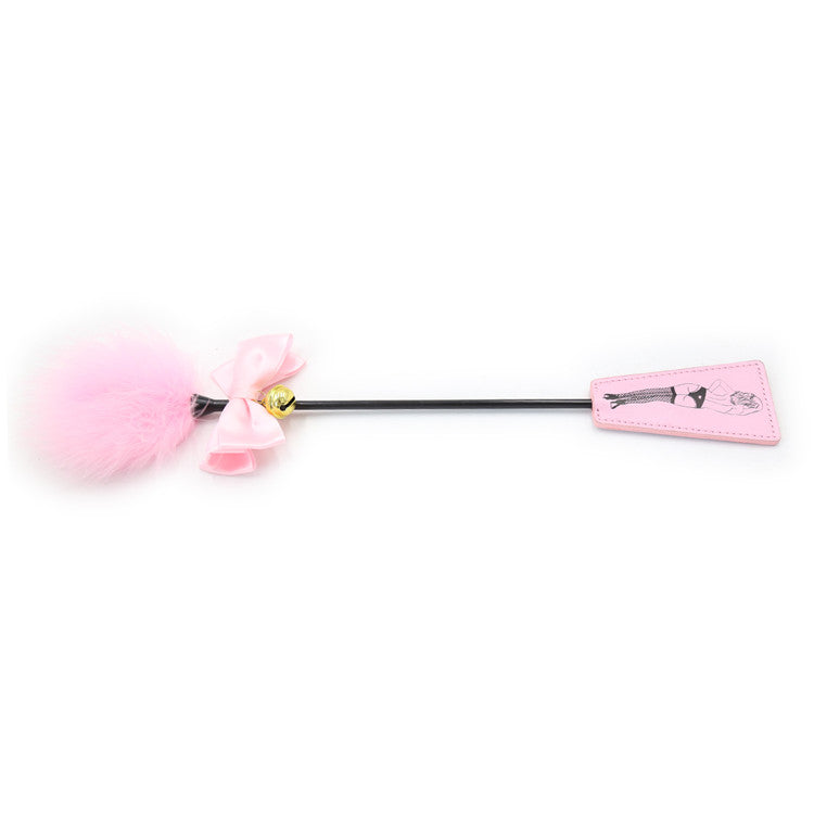 Pink Feather Tickler and Mistress Spanking Crop
