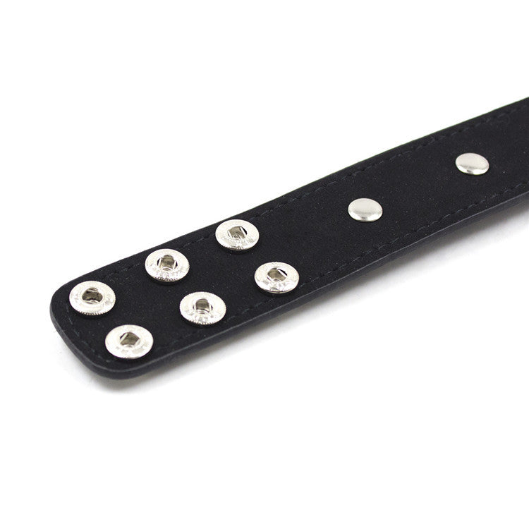 Spiked Faux Leather Fetish Collar