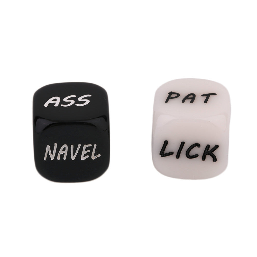 Black and White Sexual Position Dice Set