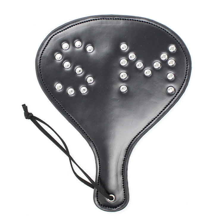 Faux Leather Spanking Paddle with 'SM' Motif
