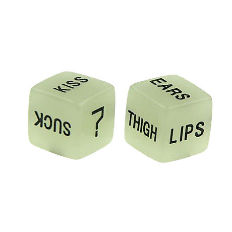 Glow In The Dark Kinky Dice Set for Couples
