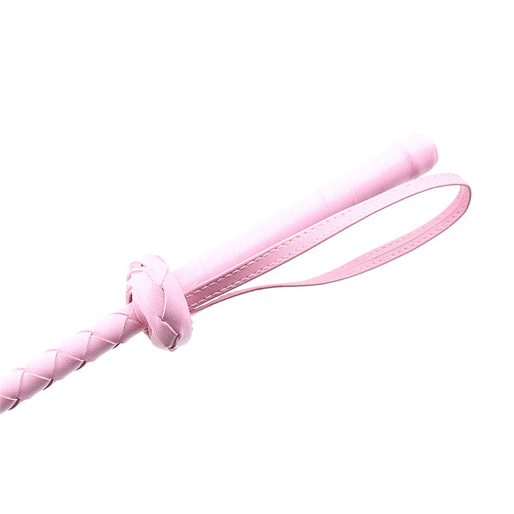 Pink Faux Leather Bondage Crop