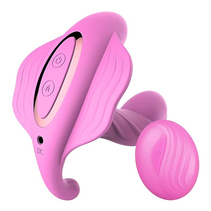 Pink Couples Wearable Vaginal Vibrator for Women - Remote Control