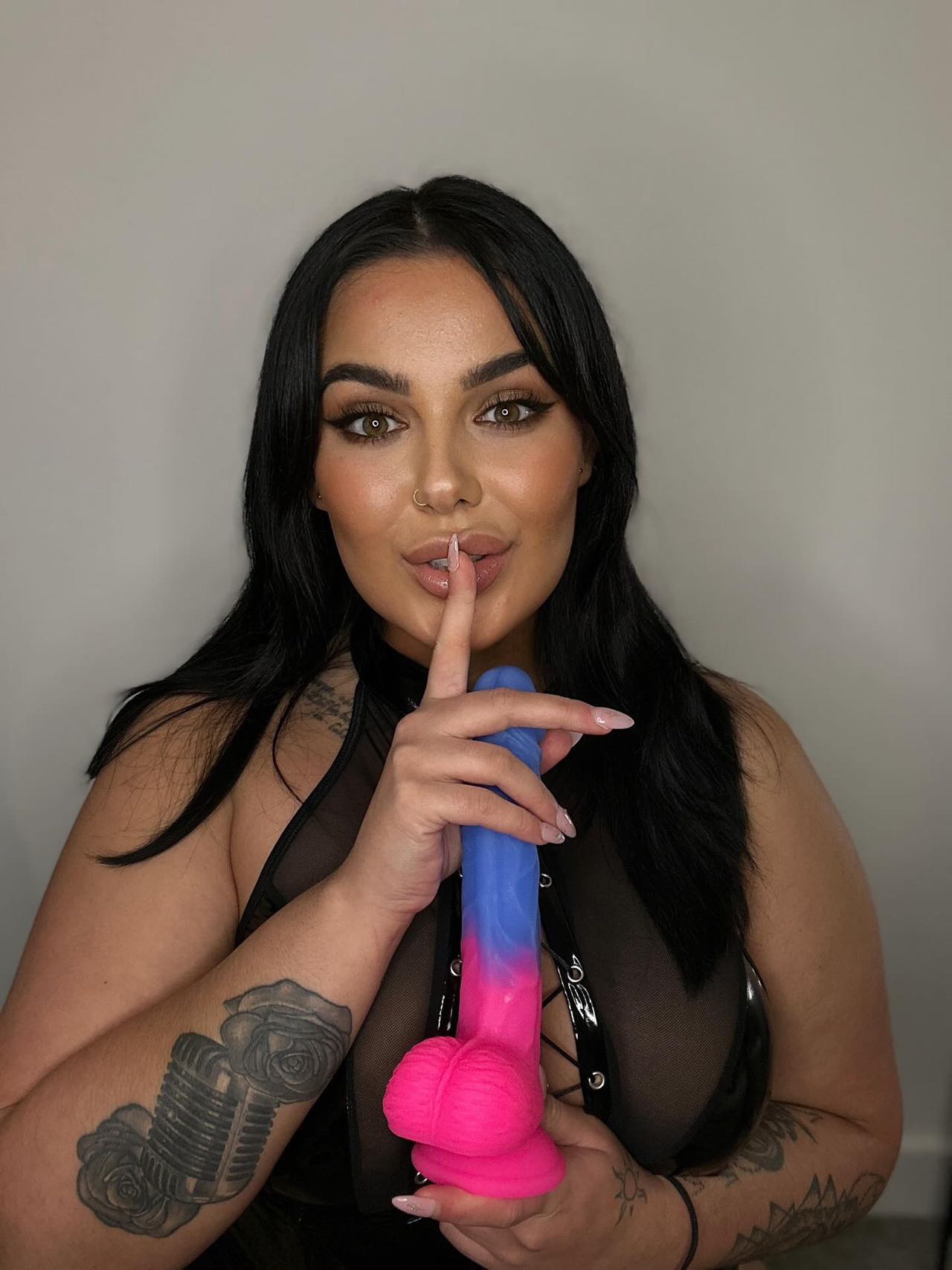 9.8 Inch Colourful Moulding Dildo Sex Toy with Suction Cup Base