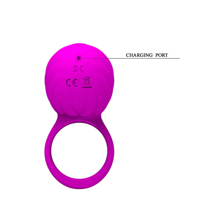 'The Twister' Vibrating Clitoral Cock Ring