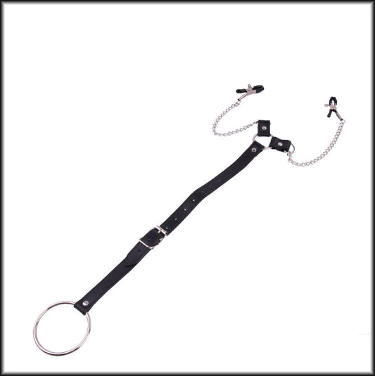 Advanced Nipple Clamps with Cock Ring