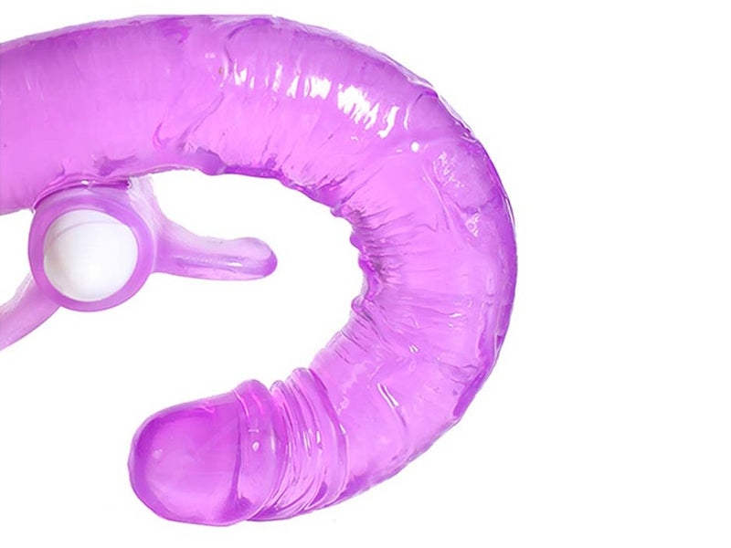 Double Dip Clit Flicking Double Ended Lesbian Dildo