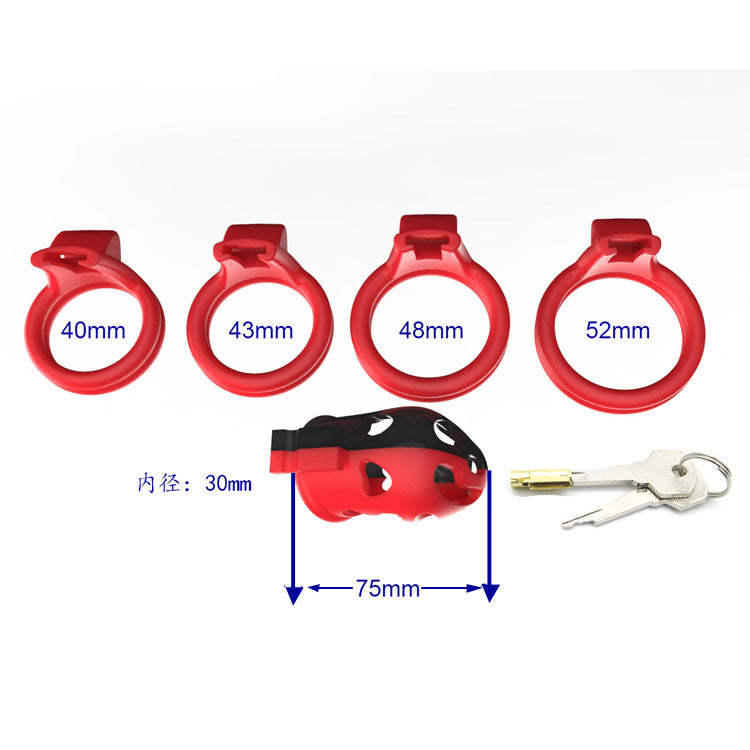 Plastic Lightweight Male Locking Chastity Cage