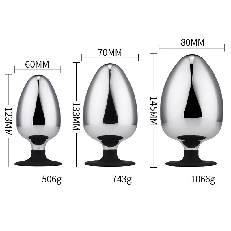 Large Weighted Stainless Steel Butt Plug