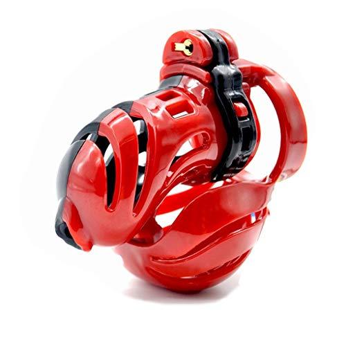 E-Stim Electric Shock Plastic Chastity Cage Red