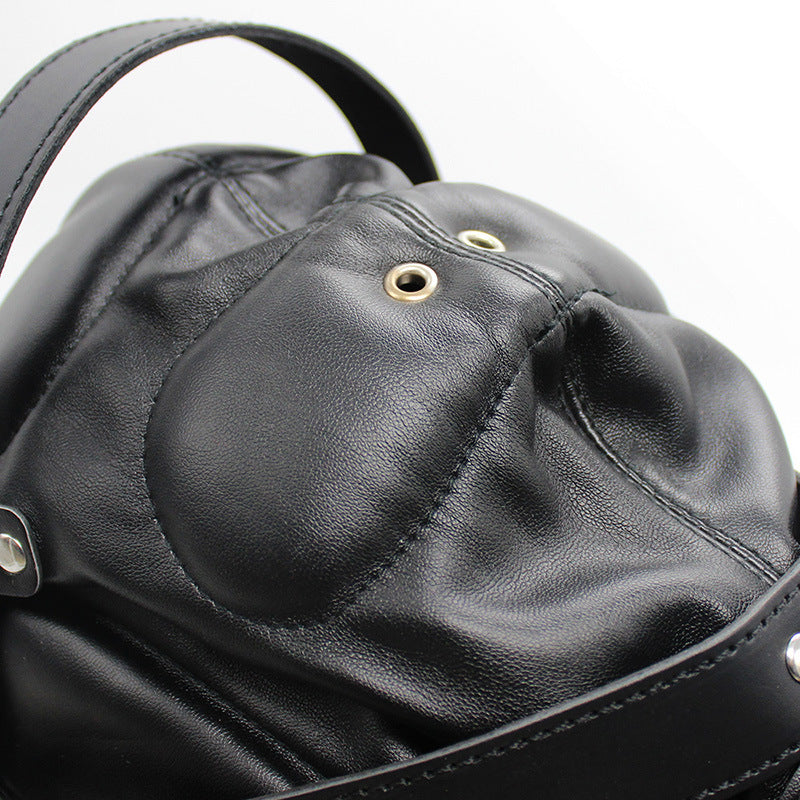 Cosplay Black Fetish Eye Zip Mask