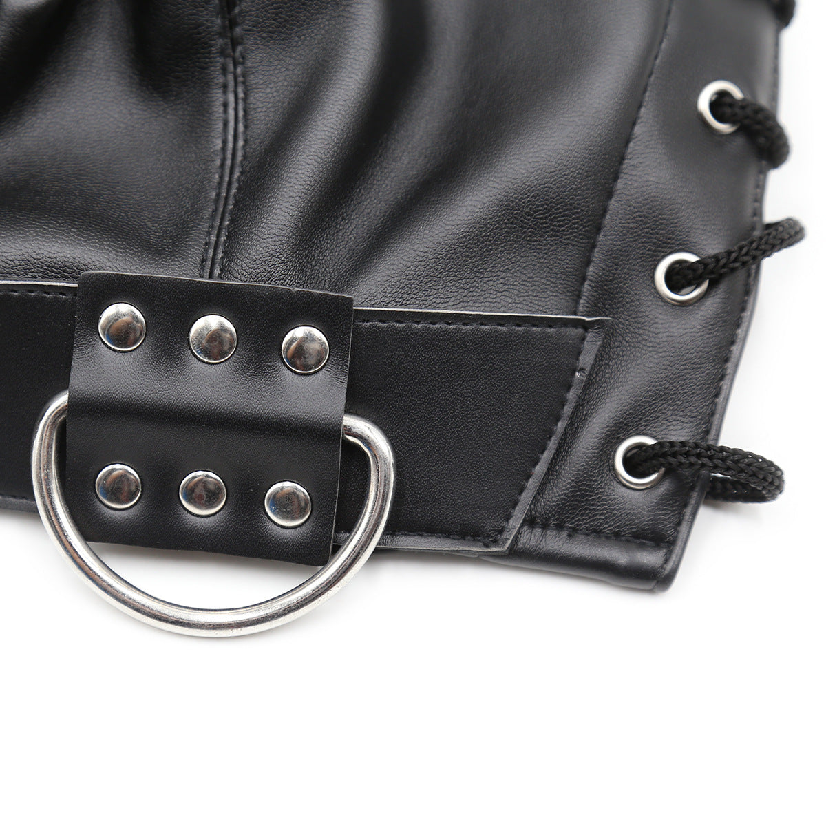 Cosplay Black Fetish Eye Zip Mask