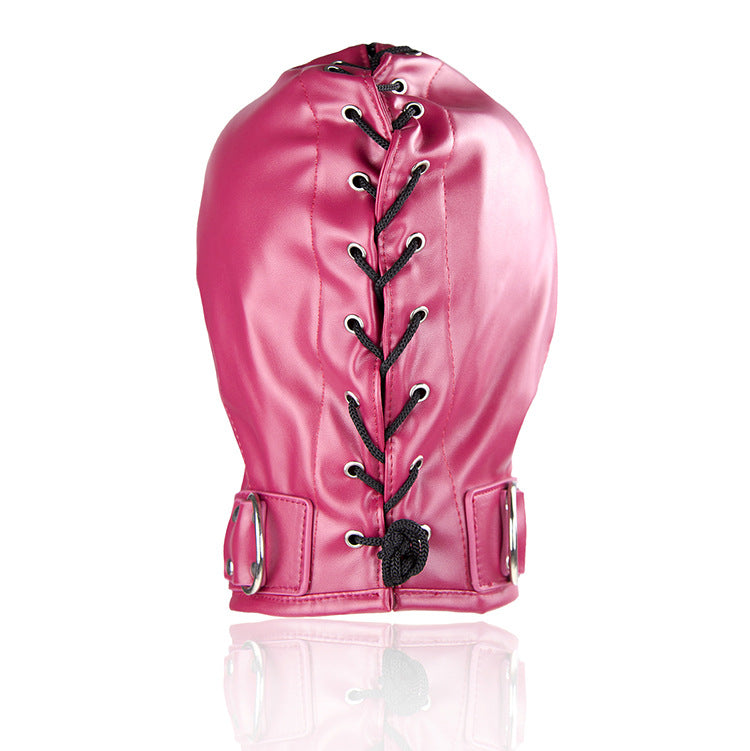 Faux Leather Three Zip Fetish Mask