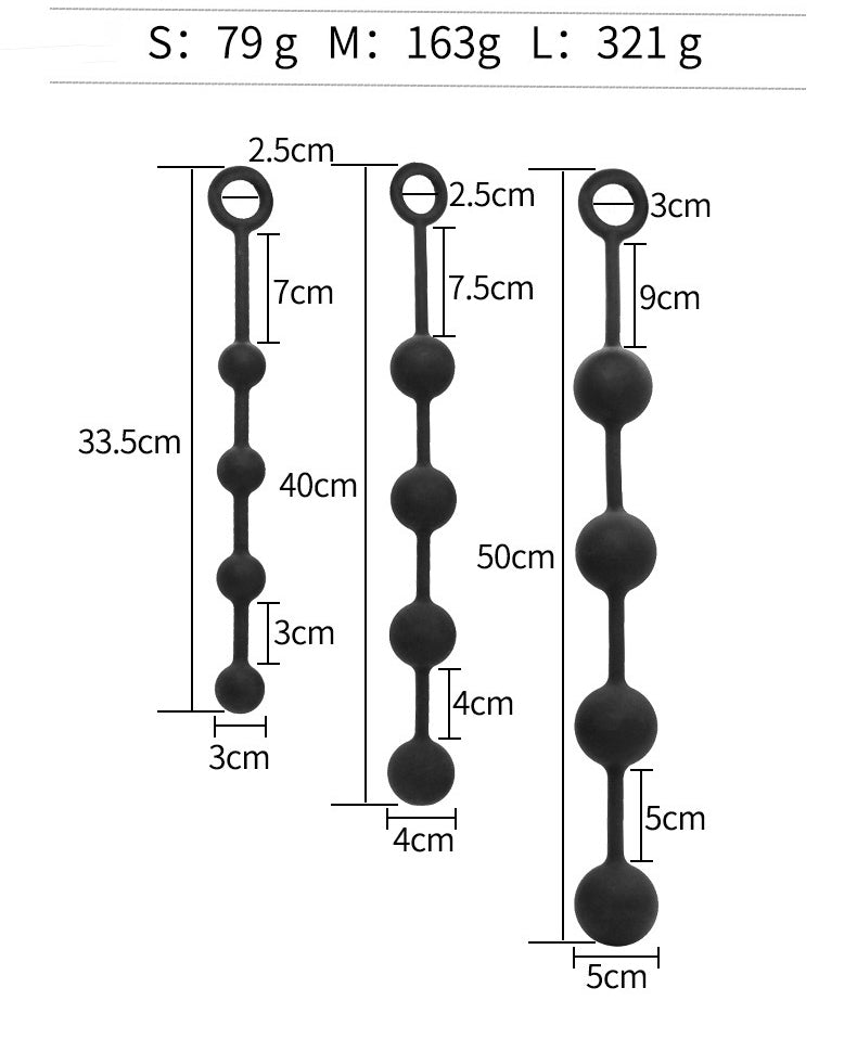 Silicone Anal Beads