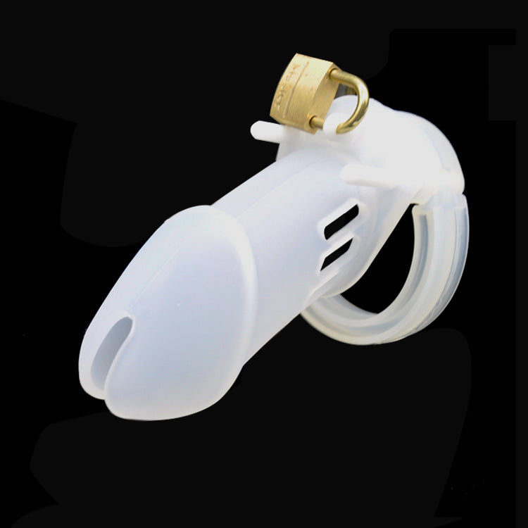 Breathable Silicone Chastity Cock Cage with Locking Mechanism